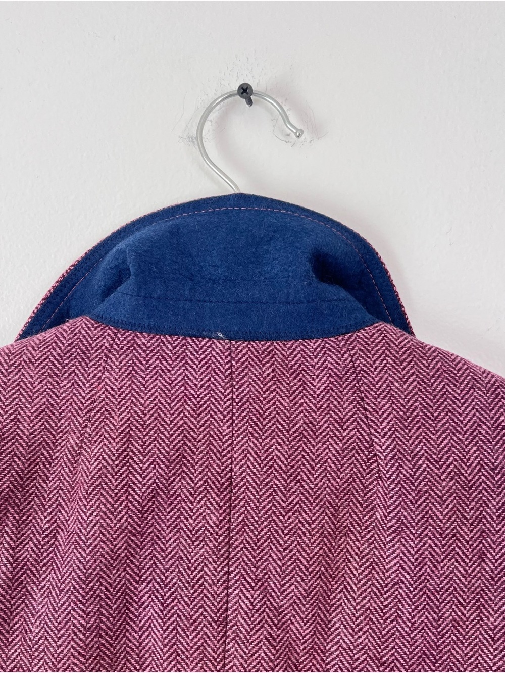 J.Crew Boyfriend Blazer Women’s Size 4 Burgundy Pink Herringbone Wool Blend NWT - Picture 9 of 11